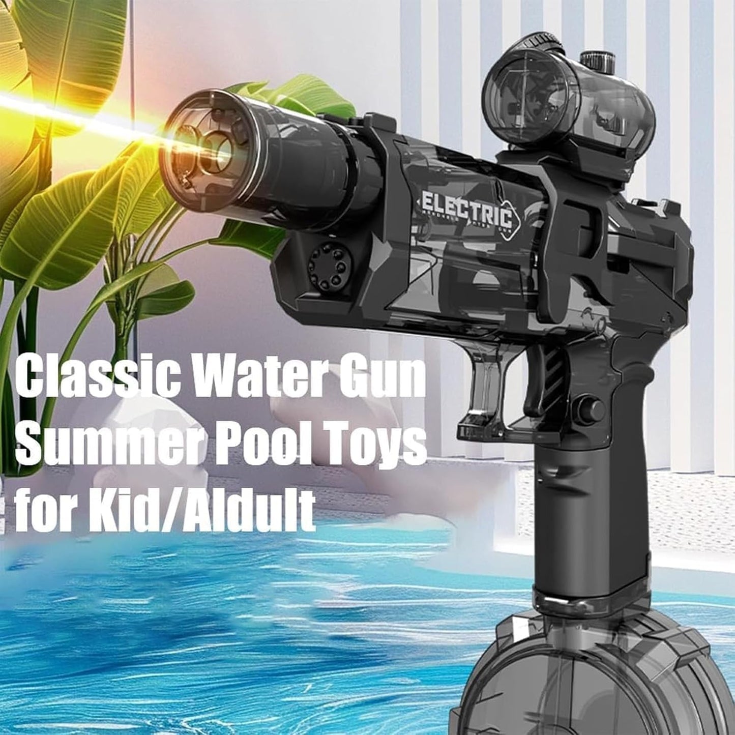 Electric Water Guns Ultimate Battle Blaster with Realistic Gun Muzzle Flame